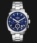 Fossil CH2983 Men Haywood Chronograph Blue Dial Stainless Steel Strap-0