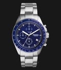 Fossil CH3030 Men Sport 54 Chronograph Blue Dial Stainless Steel Strap-0