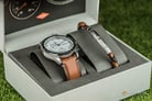 Fossil CH3090SET Men Sport 54 Chronograph White Dial Gift Set with Bracelet Leather Strap-2