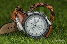 Fossil CH3090SET Men Sport 54 Chronograph White Dial Gift Set with Bracelet Leather Strap-3