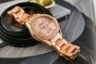 Fossil Riley ES2811 Multifunction Rose Gold Dial Rose Gold Stainless Steel Strap-5