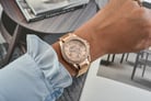 Fossil Riley ES2811 Multifunction Rose Gold Dial Rose Gold Stainless Steel Strap-7