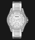 Fossil Riley ES3202 Silver Dial Stainless Steel Strap-0