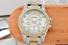 Fossil Riley ES3204 Silver Dial Dual Tone Stainless Steel Strap-5