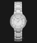 Fossil Virginia ES3282 White Dial Stainless Steel Strap-0