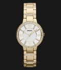Fossil ES3283 Virginia Silver Dial Gold Stainless Steel Bracelet Watch-0