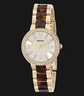 Fossil ES3314 Virginia Gold Tone & Tortoise Stainless Steel-0