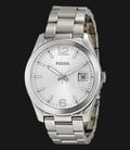 Fossil ES3585 Ladies Perfect Boyfriend Silver Dial Stainless Steel Strap-0