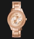 Fossil ES3590 Ladies Stella Multifunction Rose Gold Dial Rose Gold Stainless Steel Strap-0