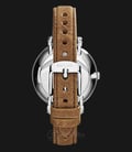 Fossil Jacqueline ES3708 Silver Dial Brown Leather Strap-2