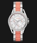 Fossil ES3929 Riley Multifunction Two Tone Stainless Steel and Nylon Strap-0