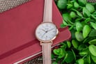 Fossil Jacqueline ES3988 White Dial Rosegold Blush Leather Strap-4