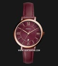 Fossil ES4099 Jacqueline Matching Dial Wine Leather Strap Ladies Watch-0