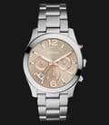 Fossil ES4146 Ladies Perfect Boyfriend Multifunction Chronograph Taupe Dial Stainless Steel Strap-0