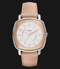 Fossil ES4196 Ladies Idealist Silver Dial Sand Leather Strap-0