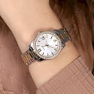 Fossil Scarlette Mini ES4319 Silver Dial Dual Tone Stainless Steel Strap-3