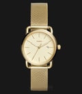 Fossil ES4332 Commuter Ladies Gold Dial Gold Stainless Steel Strap-0