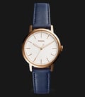 Fossil ES4338 Neely Ladies White Dial Blue Leather Strap-0
