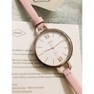 Fossil ES4356 Annette Three-Hand Pastel Pink Leather Strap-5