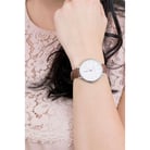 Fossil ES4368 Jacqueline White Dial Brown Leather Strap-5