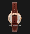 Fossil ES4413 Jacqueline Silver Dial Brown Leather Strap-2