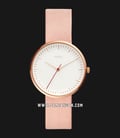 Fossil ES4426 Essentialist Ladies White Dial Rose Gold Leather Strap-0
