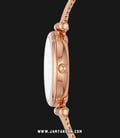 Fossil Carlie ES4433 Ladies White Mother Of Pearl Dial Rose Gold Mesh Strap-1