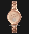 Fossil ES4438 Jacqueline Rose Gold Dial Rose Gold Stainless Steel Strap-0