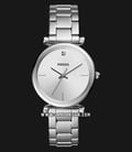 Fossil ES4440 Carbon Series Ladies Silver Dial Stainless Steel Strap-0