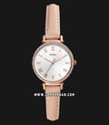 Fossil ES4445 Kinsey Ladies Silver Dial Pink Blush Leather Strap-0