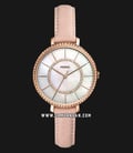 Fossil Jocelyn ES4455 Ladies White Mother of Pearl Dial Blush Leather Strap-0