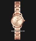  Fossil ES4497 Tailor Mini Ladies Rose Gold Dial Rose Gold Stainless Steel Strap-0