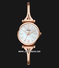Fossil Carlie ES4500 Mini Mother Of Pearl Dial Rose Gold Stainless Steel Strap-0