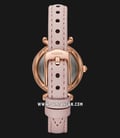 Fossil ES4525 Carlie Mini Ladies Pink Mother Of Pearl Dial Pink Leather Strap-2