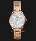 Fossil ES4545 Tailor Ladies Mother Of Pearl Dial Rose Gold Tone Stainless Steel Strap-0