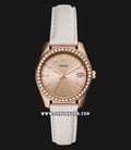Fossil Scarlette ES4556 Rose Gold Dial Gray Leather Strap-0