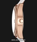 Fossil Scarlette ES4556 Rose Gold Dial Gray Leather Strap-1