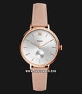 Fossil ES4572 Kalya Silver Dial Pink Leather Strap-0