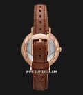 Fossil ES4629 Jacqueline Rose Gold Dial Brown Leather Strap-2