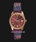Fossil Scarlette Mini ES4637 Red Dial Multicolor Textured Leather Strap-0
