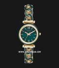 Fossil Carlie Mini ES4674 Ladies Green Dial Dual Tone Stainless Steel Strap-0