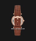 Fossil ES4683 Lyric Ladies Pink with Rose Gold Accent Dial Brown Croco Leather Strap-2