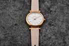 Fossil Carlie Mini ES4699 Ladies White Mother Of Pearl Dial Blush Leather Strap-4