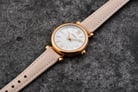 Fossil Carlie Mini ES4699 Ladies White Mother Of Pearl Dial Blush Leather Strap-6