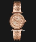 Fossil ES4711 Lyric Rose Gold Dial Rose Gold Stainless Steel Strap-0