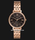 Fossil Jacqueline ES4723 Brown Dial Rose Gold Stainless Steel Strap-0