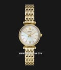Fossil Carlie Mini ES4735 Mother Of Pearl Dial Gold Stainless Steel Strap-0