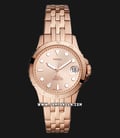 Fossil FB-01 ES4748 Rose Gold Dial Rose Gold Tone Stainless Steel Strap-0