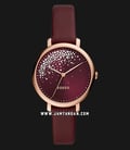 Fossil Jacqueline ES4772 Ladies Red Dial Red Leather Strap-0
