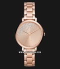Fossil Jacqueline ES4775 Ladies Rose Gold Dial Rose Gold Tone Stainless Steel Strap-0